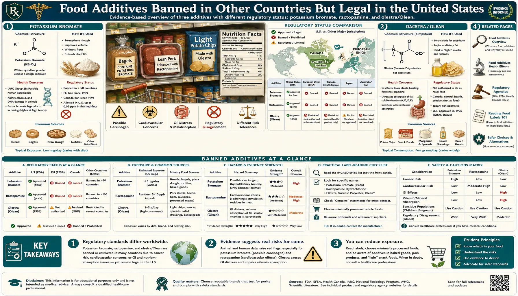 Banned Additives — scientific infographic poster