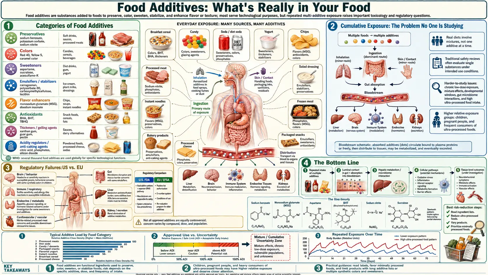 Food Additives — scientific infographic poster
