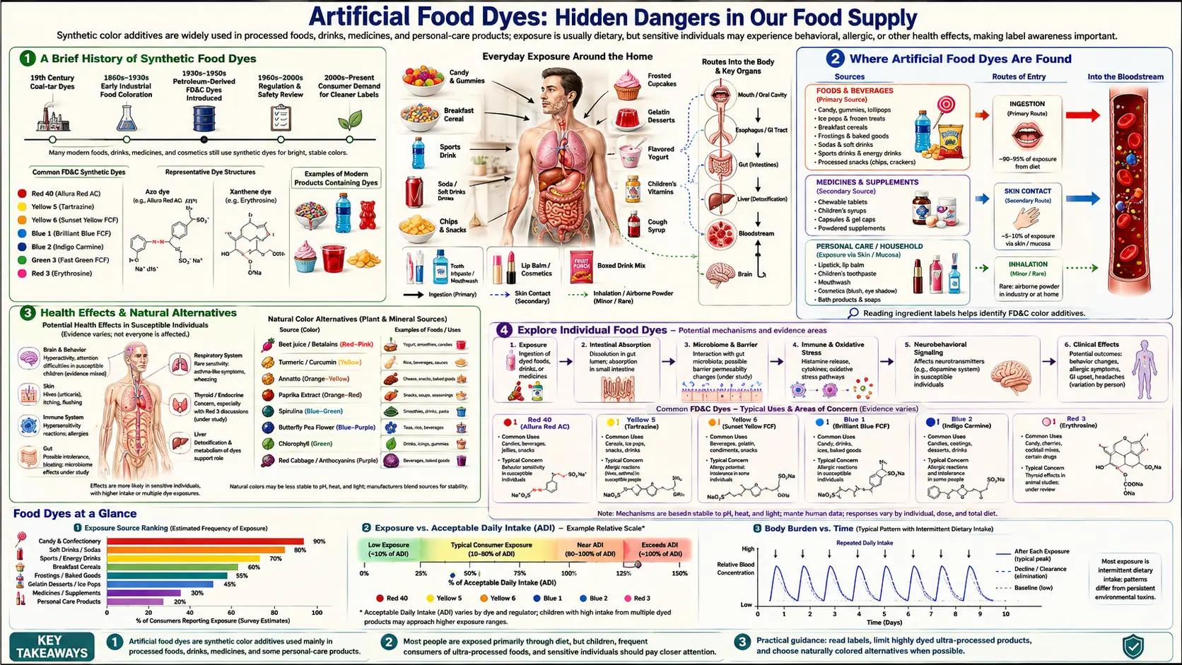 Food Dyes — scientific infographic poster