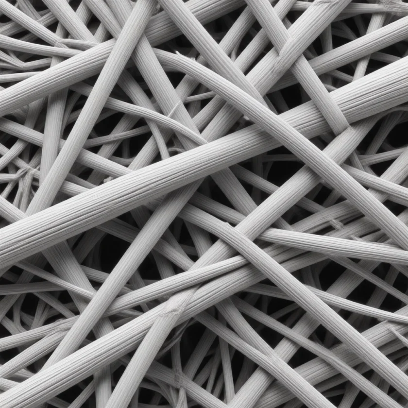 Asbestos fibres, thin enough to lodge deep in the lungs