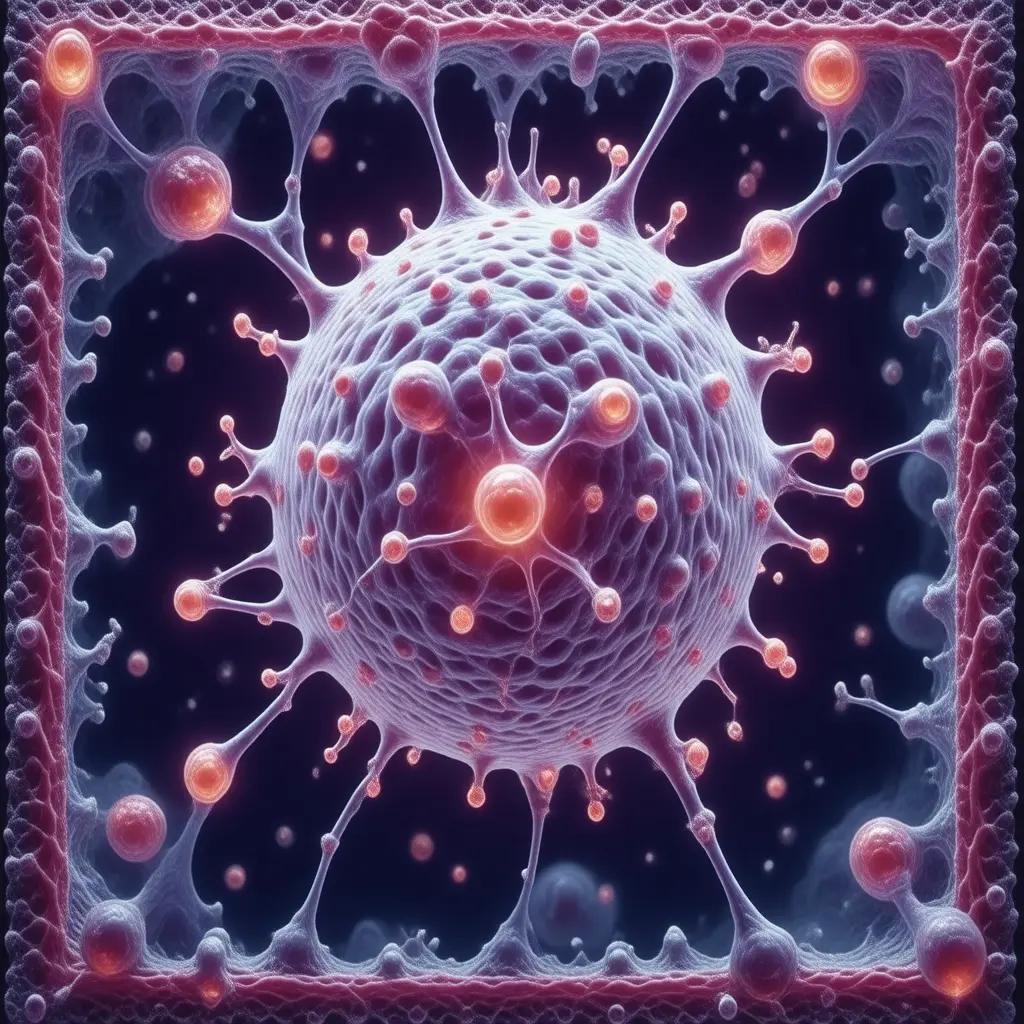 Microscopic view of Dioxins cellular damage