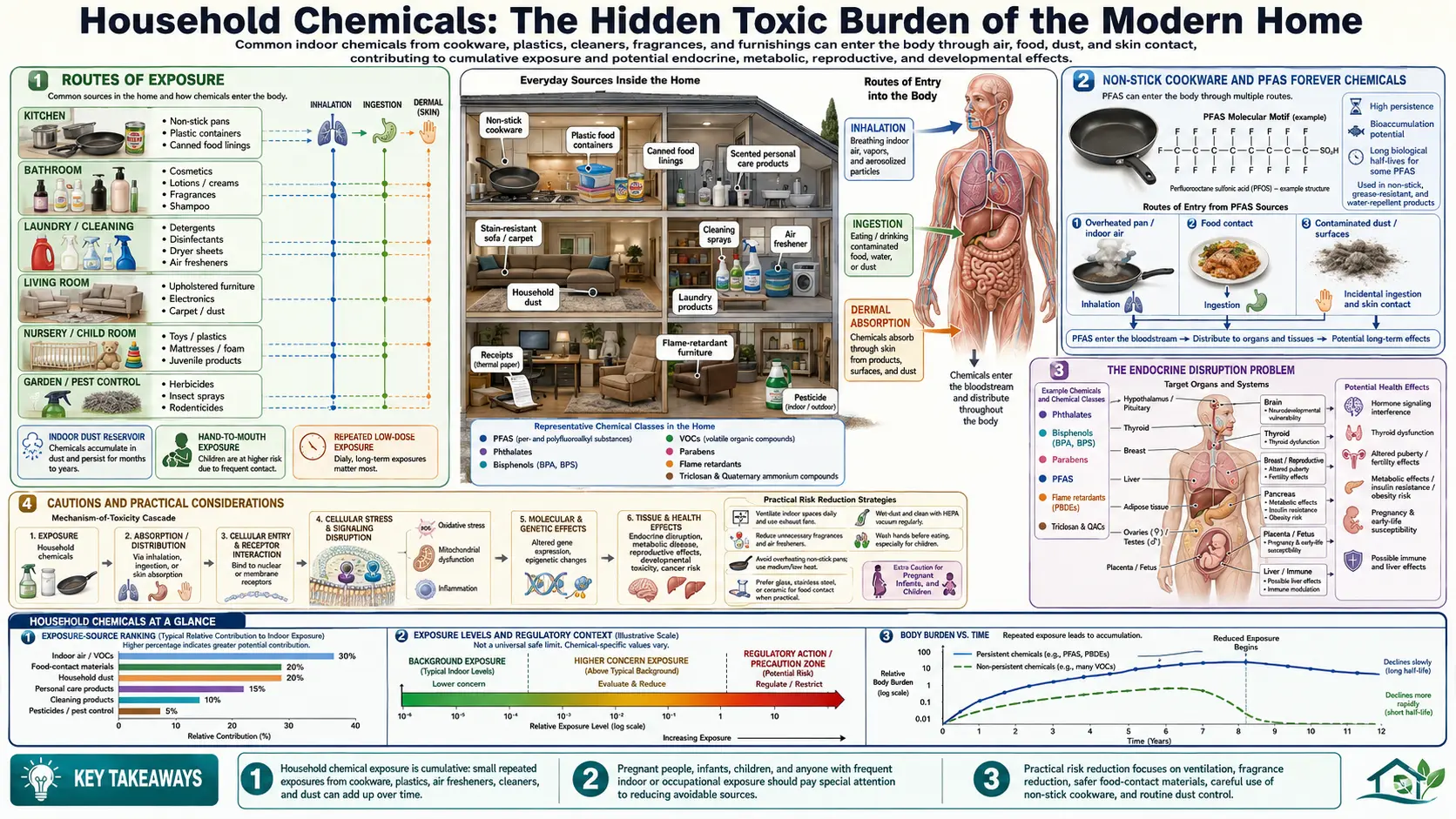 Household Chemicals — scientific infographic poster