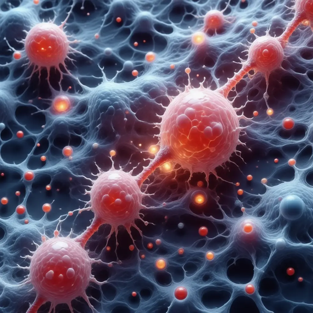 Microscopic view of Microplastics and Nanoplastics cellular damage