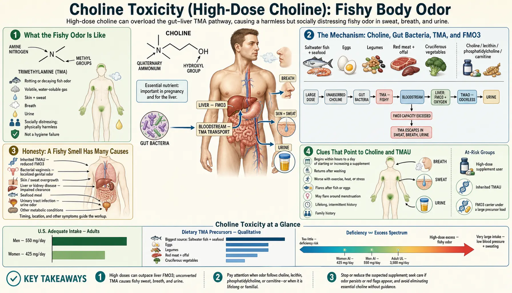 Fishy Body Odor — scientific infographic poster