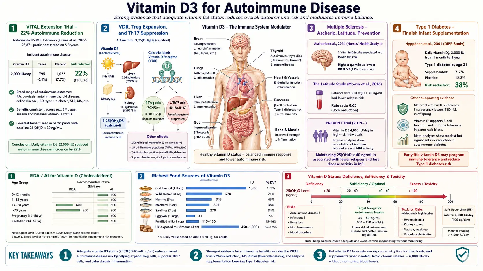 Autoimmune — scientific infographic poster