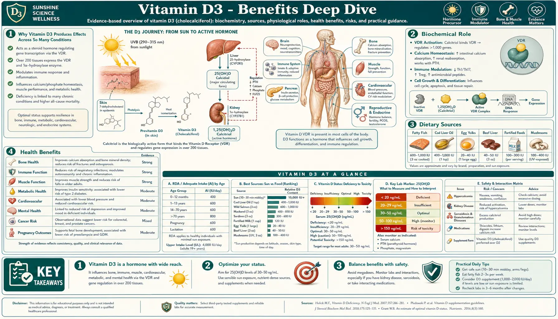 Benefits — scientific infographic poster