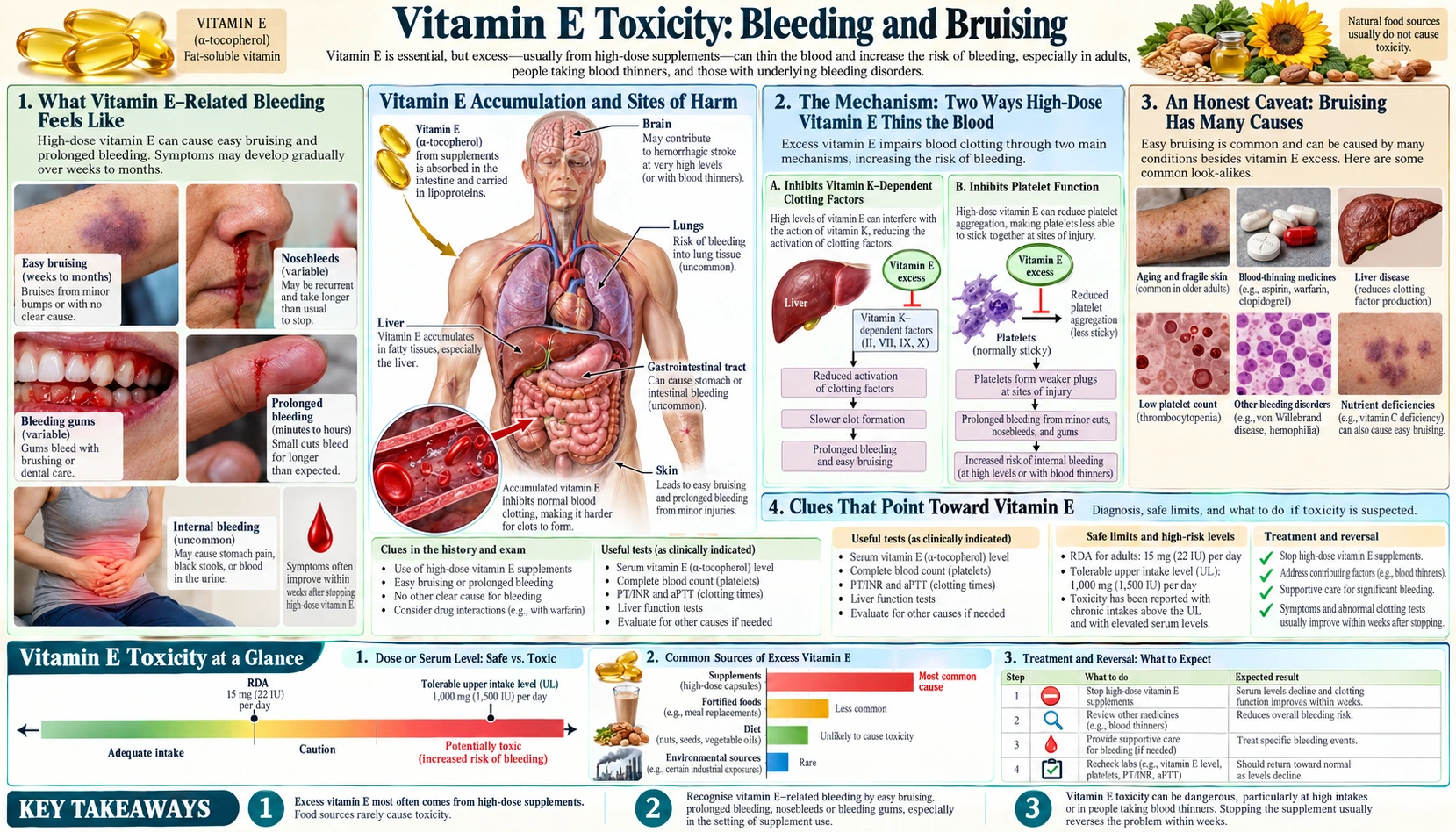 Bleeding and Bruising — scientific infographic poster