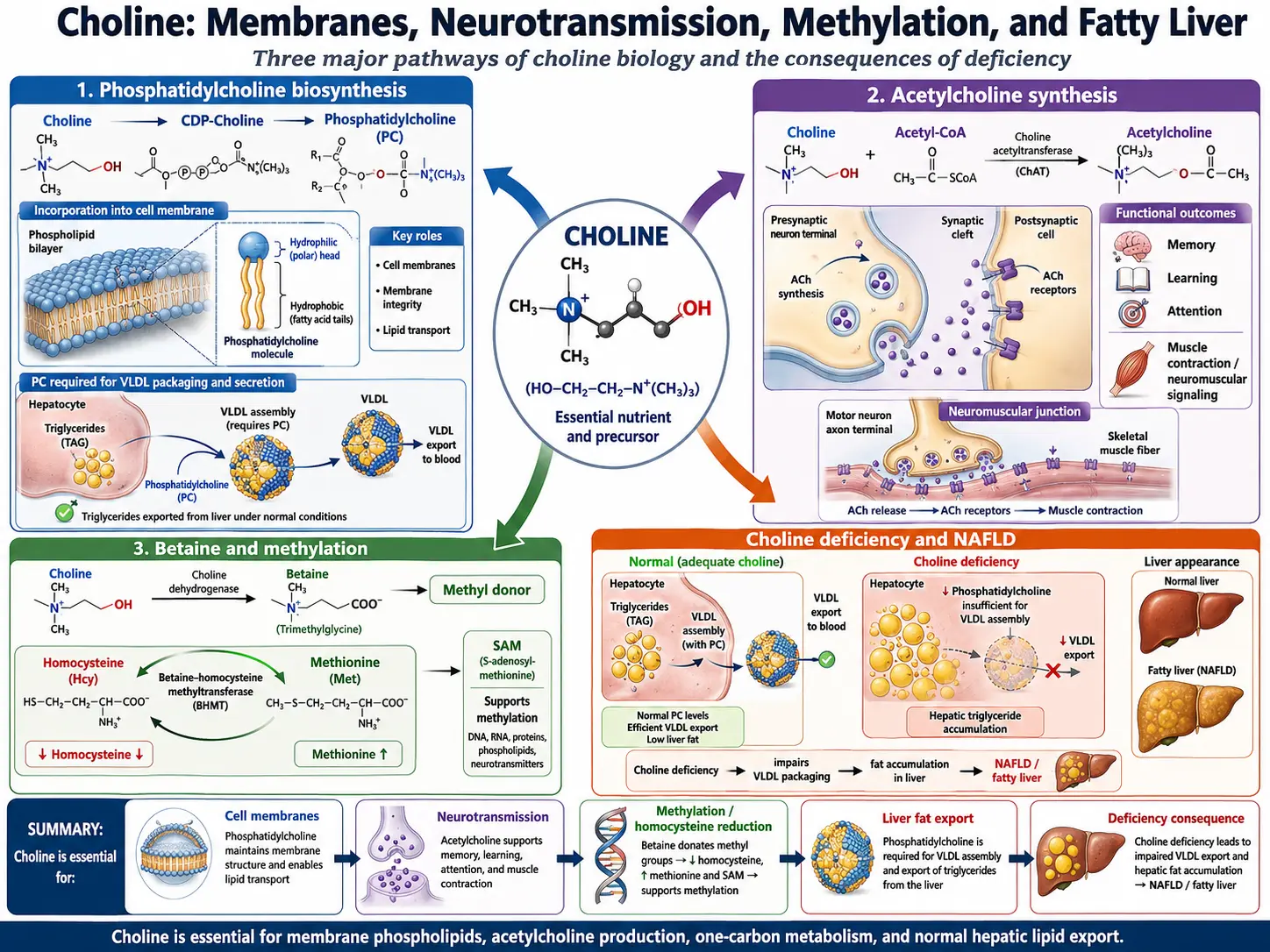 Choline phosphatidylcholine acetylcholine