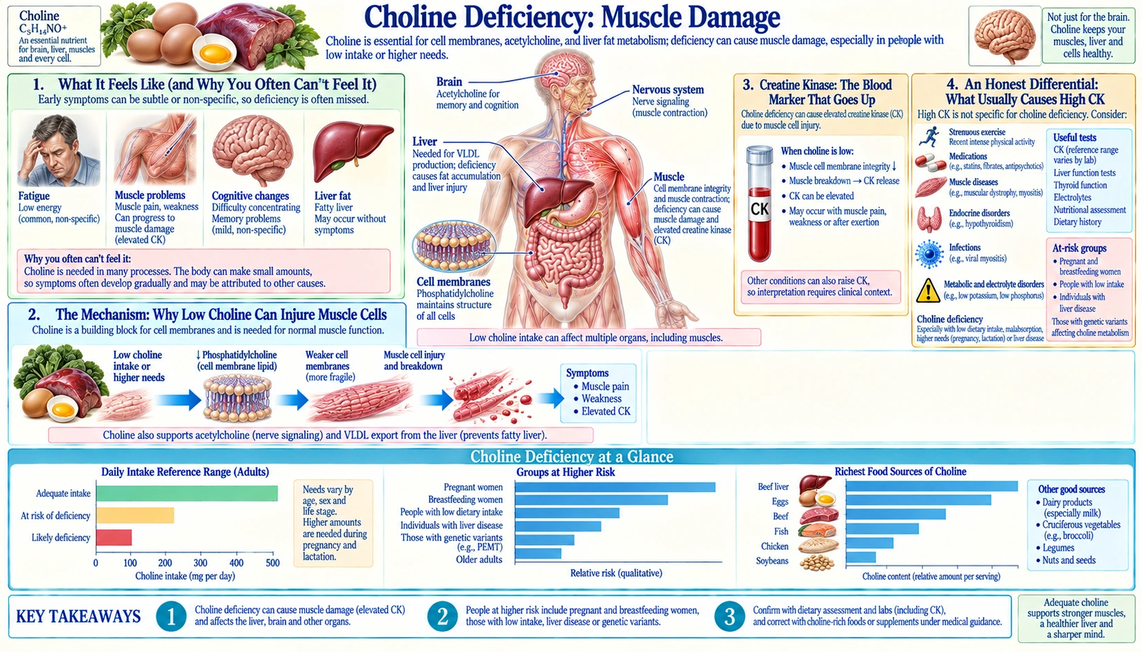 Muscle Damage — scientific infographic poster