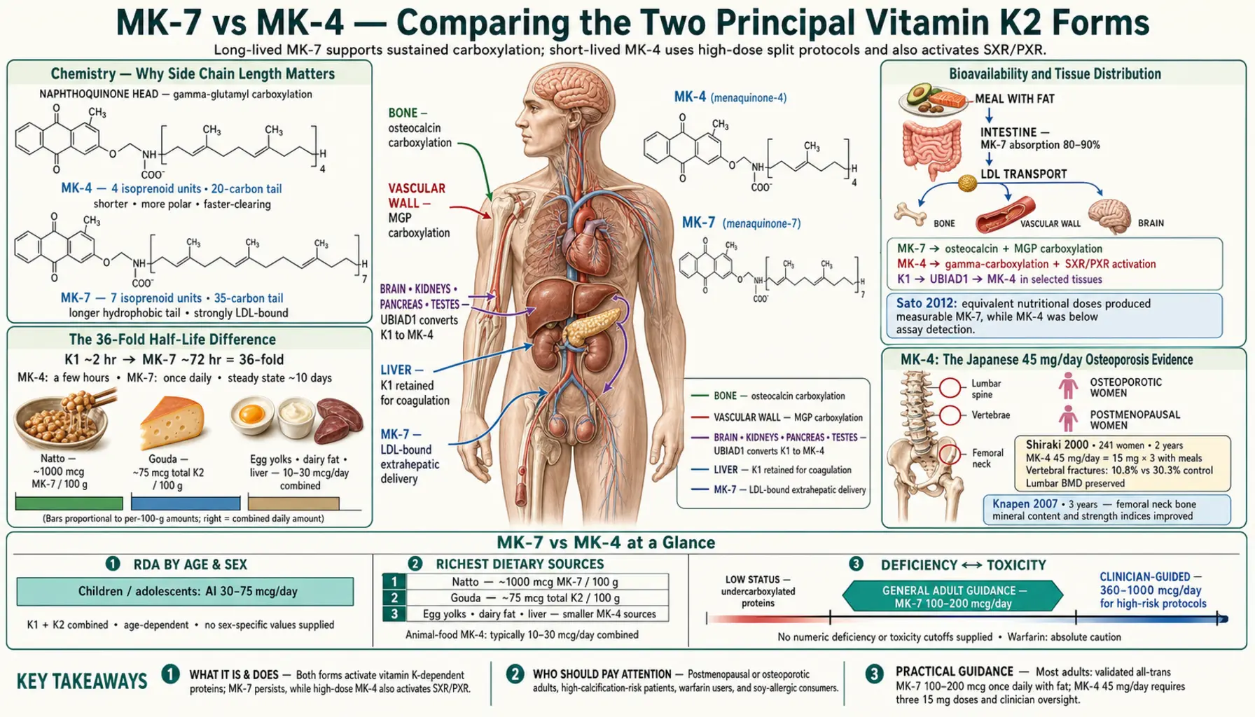 MK7 vs MK4 — scientific infographic poster