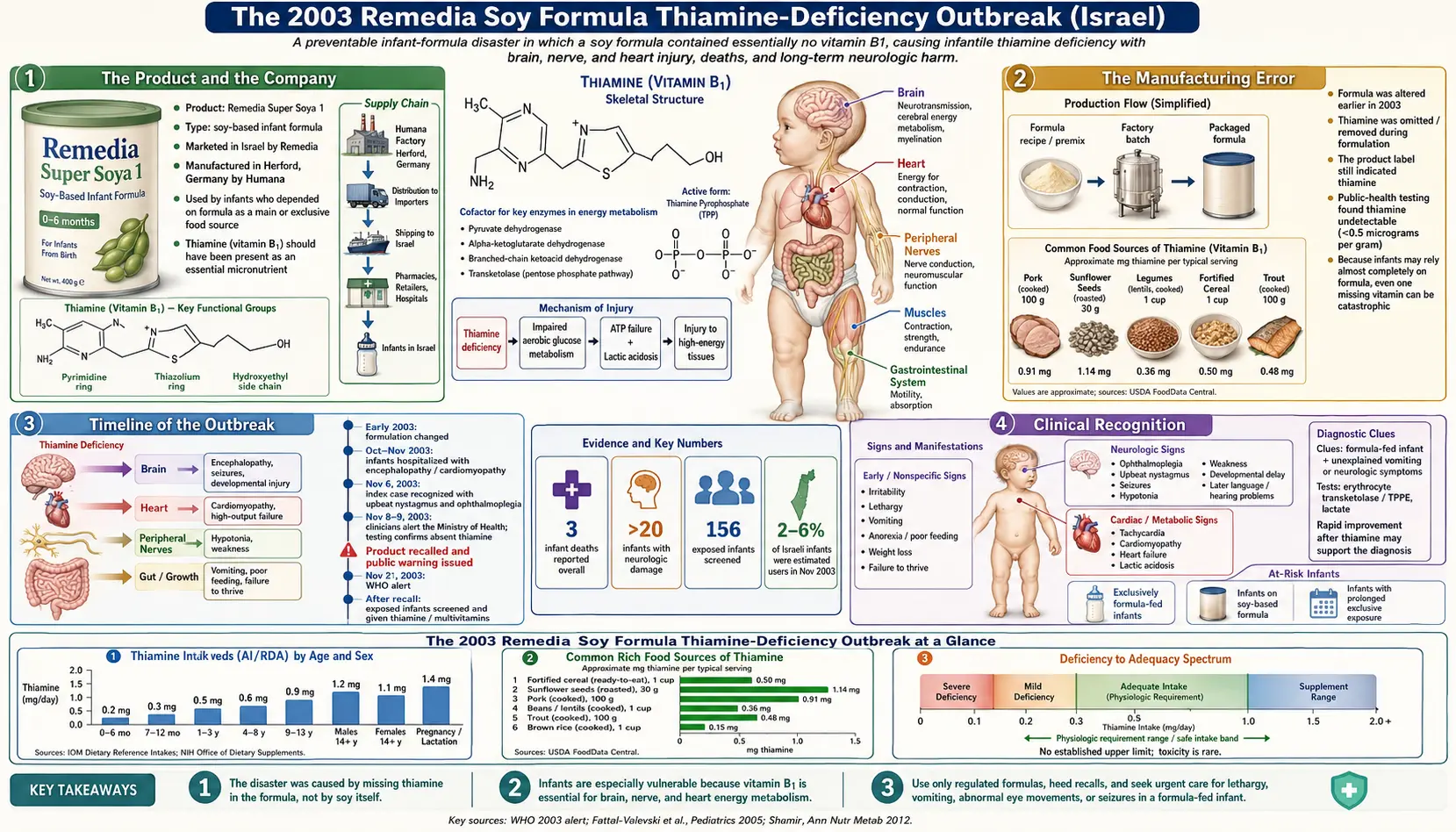 Remedia Soy Formula Outbreak 2003 — scientific infographic poster