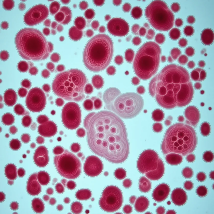 Blood in pernicious anaemia: large red cells