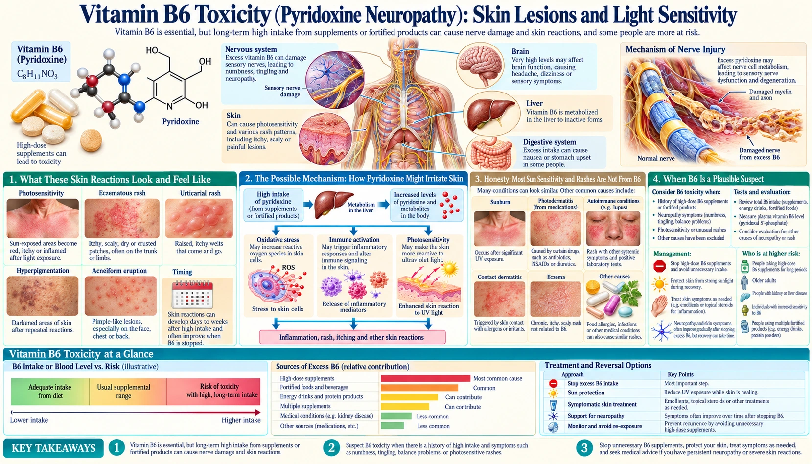 Skin Lesions and Light Sensitivity — scientific infographic poster