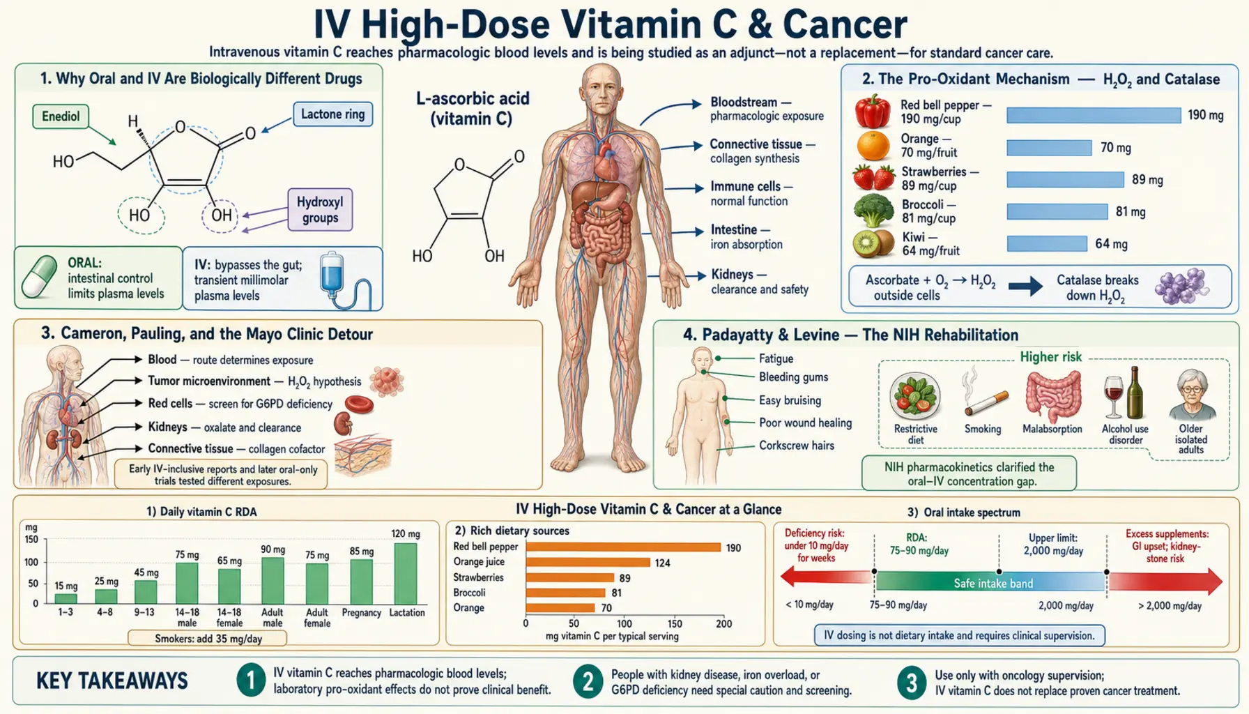 intravenous High Dose Cancer — scientific infographic poster
