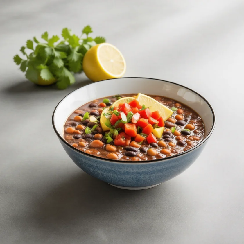 Beans with lemon and pepper, pairing plant iron with vitamin C